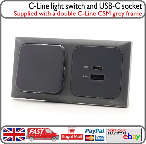 Line light switch and - switch, usb-c