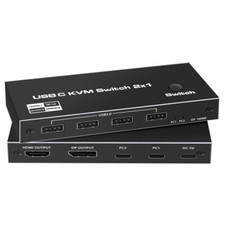 Tendak USB-C KVM Switch, 2 In
