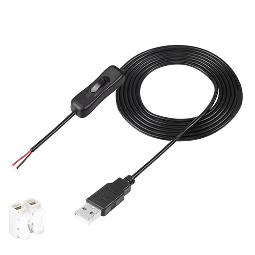 Pin usb cable with on - cable, on/off