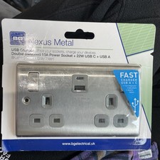 BG Nexus Brushed Steel Double