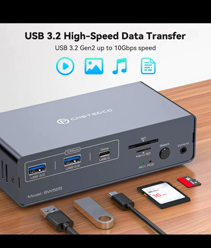 Docking station usb - docking, kvm