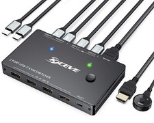 USB C KVM Switch 4K@60Hz