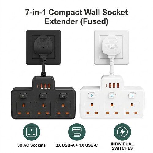 Way plug adapter 4 - 3-way, uk