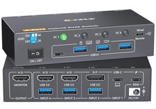 MLEEDA KVM Switch 1 Monitor 4