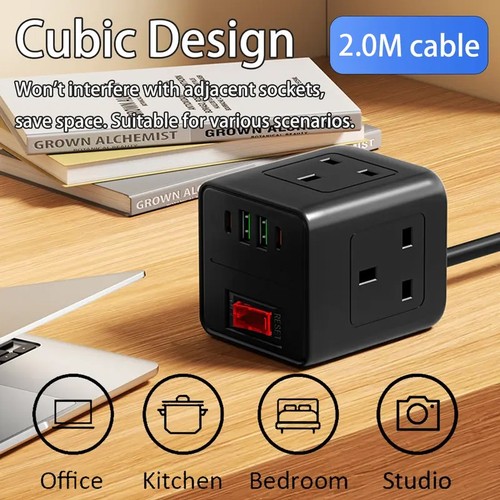 Way cube extension socket - 3,