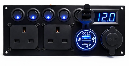 Switch panel 12v 240v - 12v/240v, c