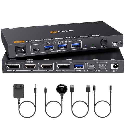 Usb kvm switch 4k - dp, 4k@60hz